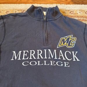 Merrimack College Charcoal Grey Quarter zip